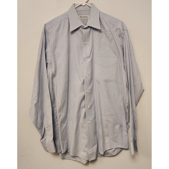 Brooks‎ Brothers Dress Shirt Long Sleeve Button Down Sz 16-34/35 Light Blue EUC - Picture 4 of 9